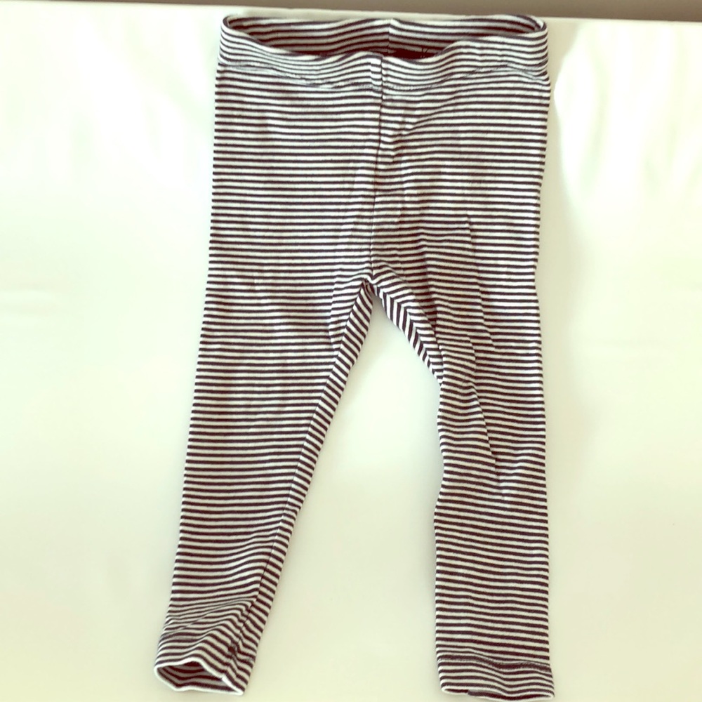 Tea collection black and white stripe leggings